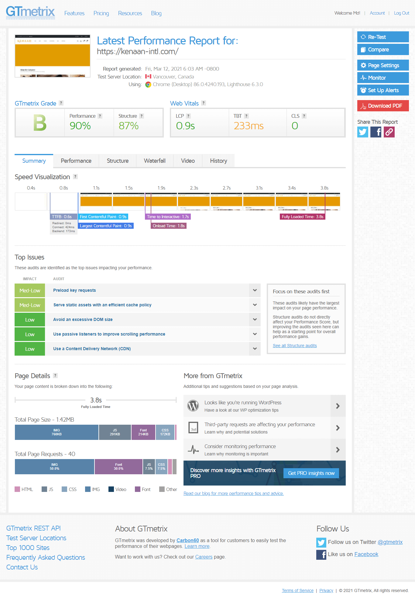 We will do website speed optimization and SEO 3 gtmetrix 90 | IT HOME